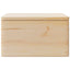 trækasse med låg 40x30x23 cm massivt fyrretræ