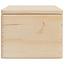 trækasse med låg 40x30x23 cm massivt fyrretræ