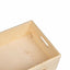 trækasse med håndtag 40x30x13 cm massivt træ fyrretræ