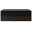 trækasse med låg sort 40x30x13 cm massivt træ fyrretræ