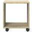 rullebord 37x33x42,5 cm konstrueret træ sonoma-eg