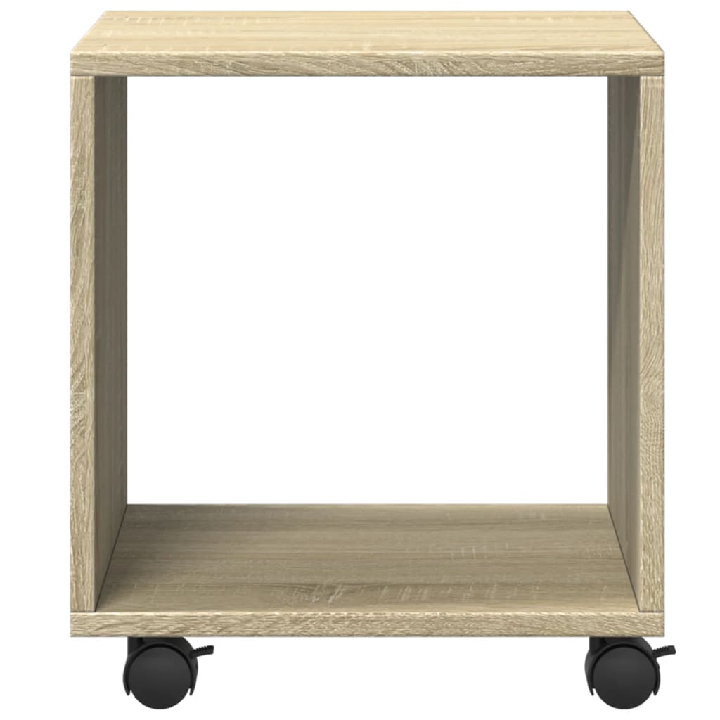 rullebord 37x33x42,5 cm konstrueret træ sonoma-eg