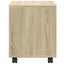 rullebord 37x33x42,5 cm konstrueret træ sonoma-eg