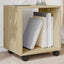 rullebord 37x33x42,5 cm konstrueret træ sonoma-eg