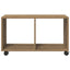 rullebord 72x33x42,5 cm konstrueret træ egetræsfarve