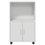 rullebord 55x40x91 cm konstrueret træ hvid