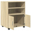 rullebord 55x40x91 cm konstrueret træ sonoma-eg