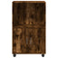 rullebord 55x40x91 cm konstrueret træ røget egetræsfarve