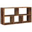 væghylde 100x25x50 cm konstrueret træ sort gammelt træ-look