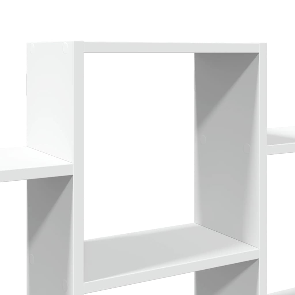 væghylde 159x18x66 cm konstrueret træ hvid
