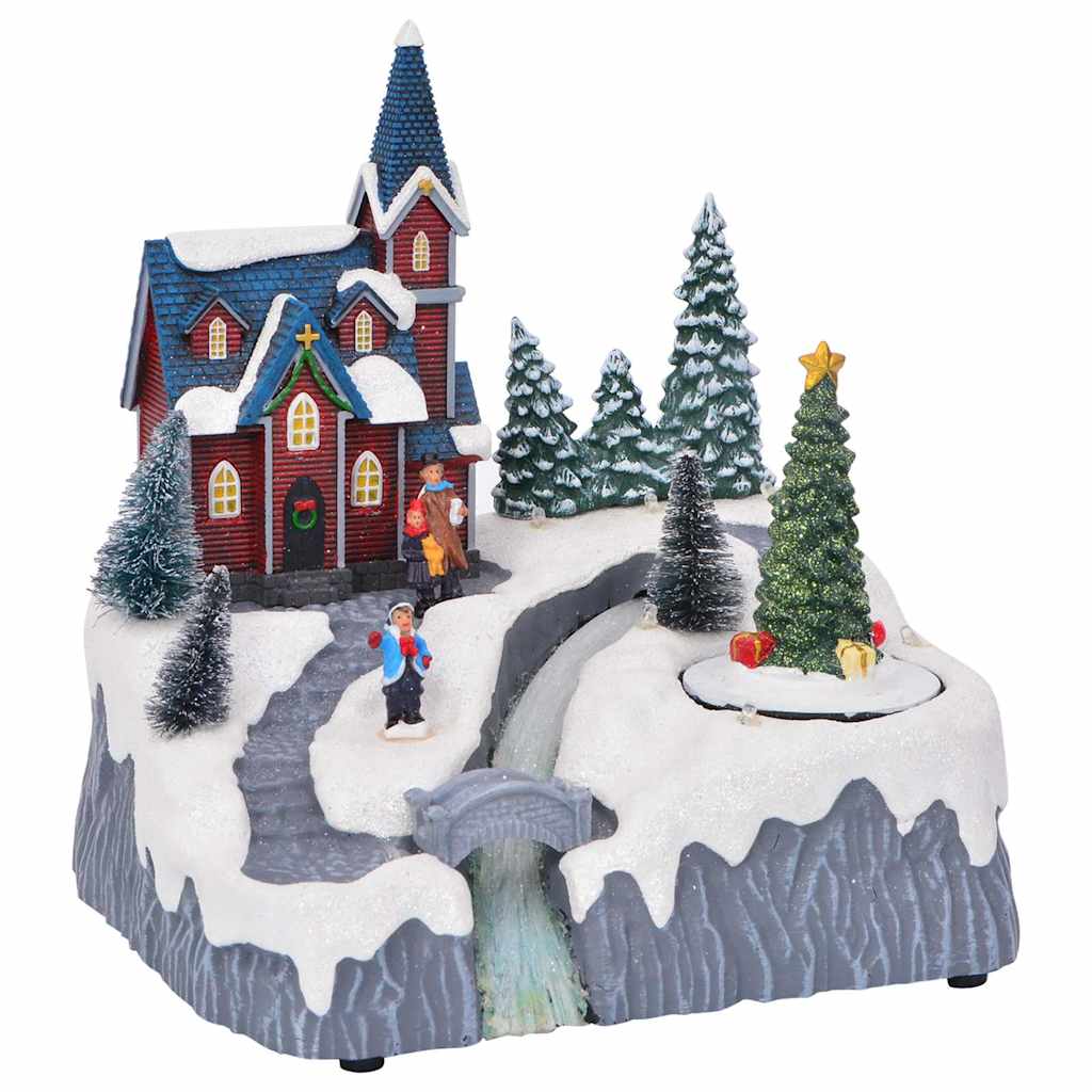 Julelandsby dekoration Flerfarvet 20,5 x 17 x 21 cm Plastik