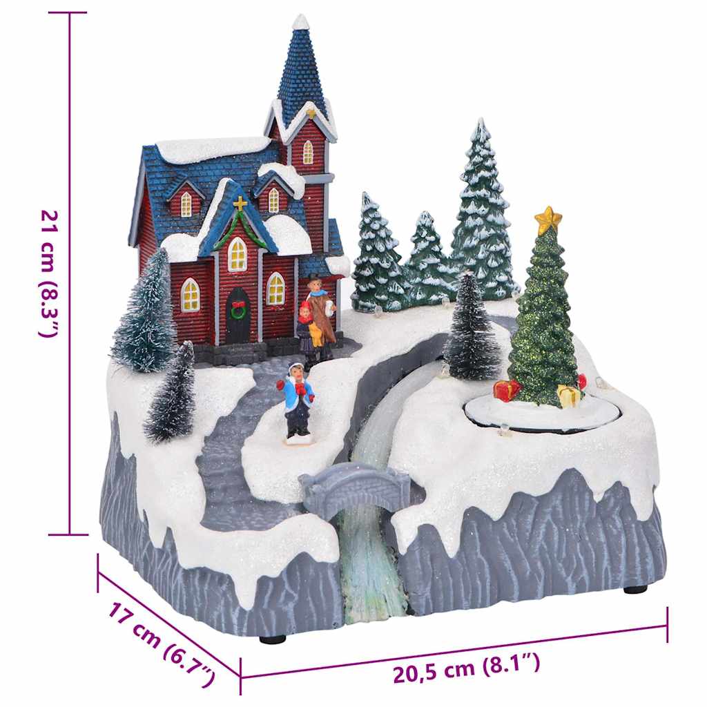 Julelandsby dekoration Flerfarvet 20,5 x 17 x 21 cm Plastik