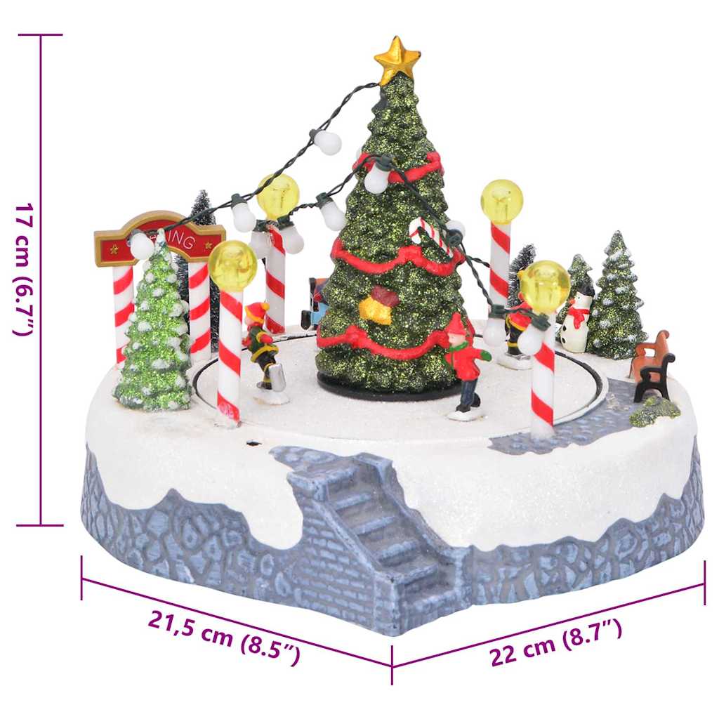 Julelandsby dekoration Flerfarvet 22 x 21,5 x 17 cm Plastik