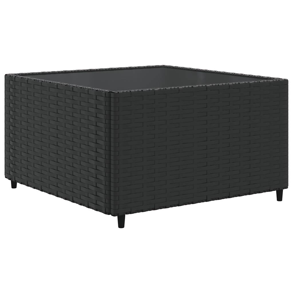 loungesæt til haven 9 dele med hynder polyrattan sort