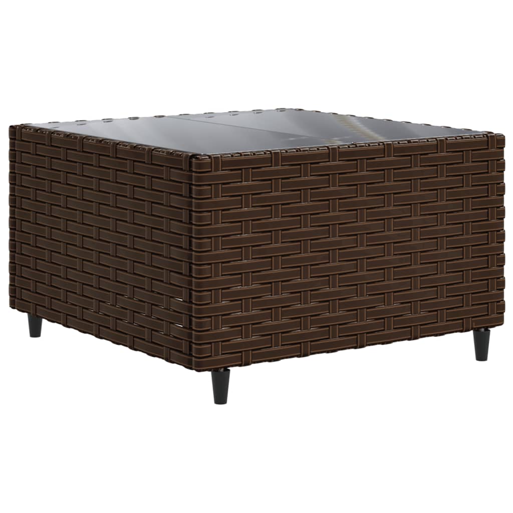 sofasæt til haven 10 dele med hynder polyrattan brun