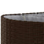 sofasæt til haven 6 dele med hynder polyrattan brun