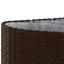 sofasæt til haven 6 dele med hynder polyrattan brun
