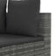 sofasæt til haven 10 dele med hynder polyrattan grå