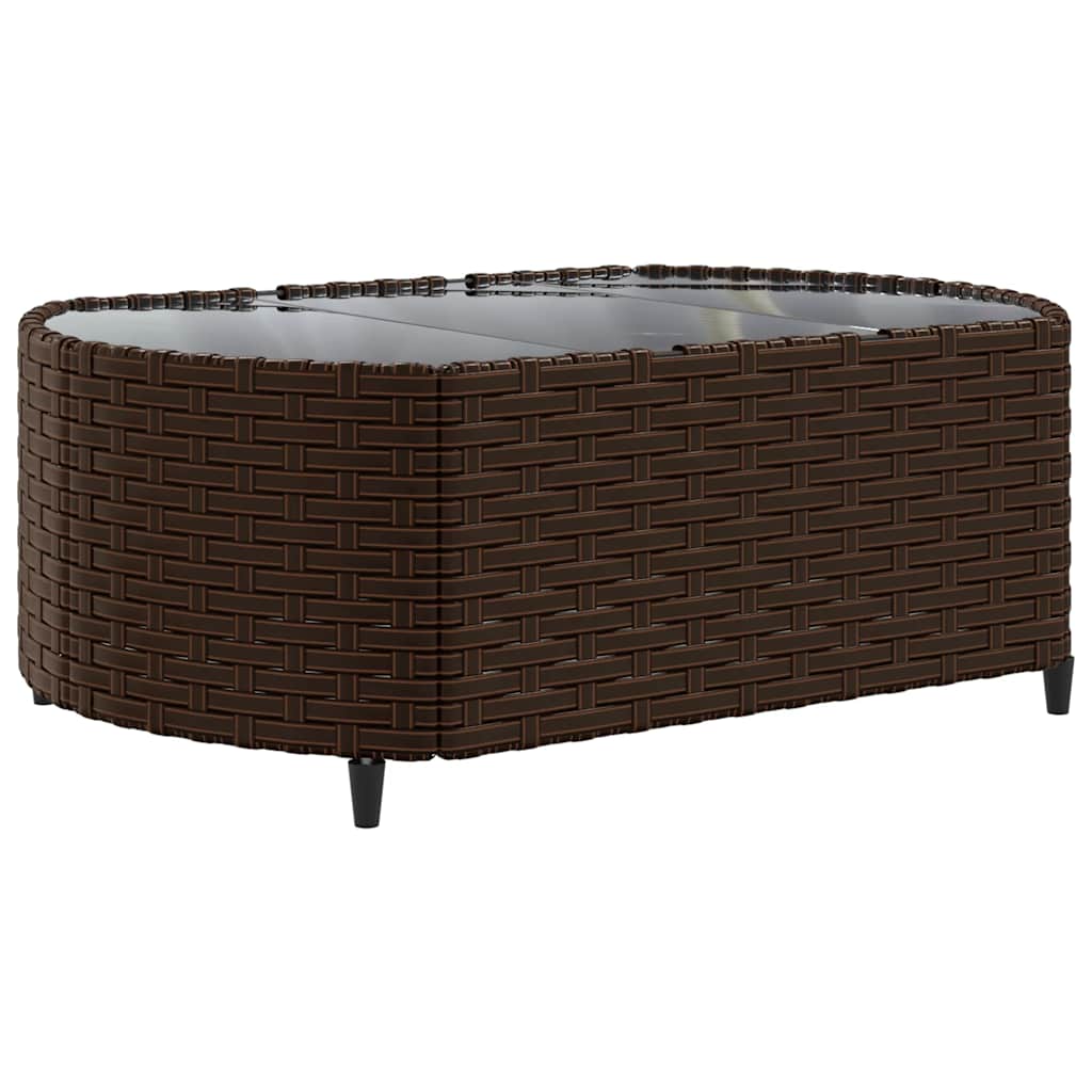 sofasæt til haven 6 dele med hynder polyrattan brun
