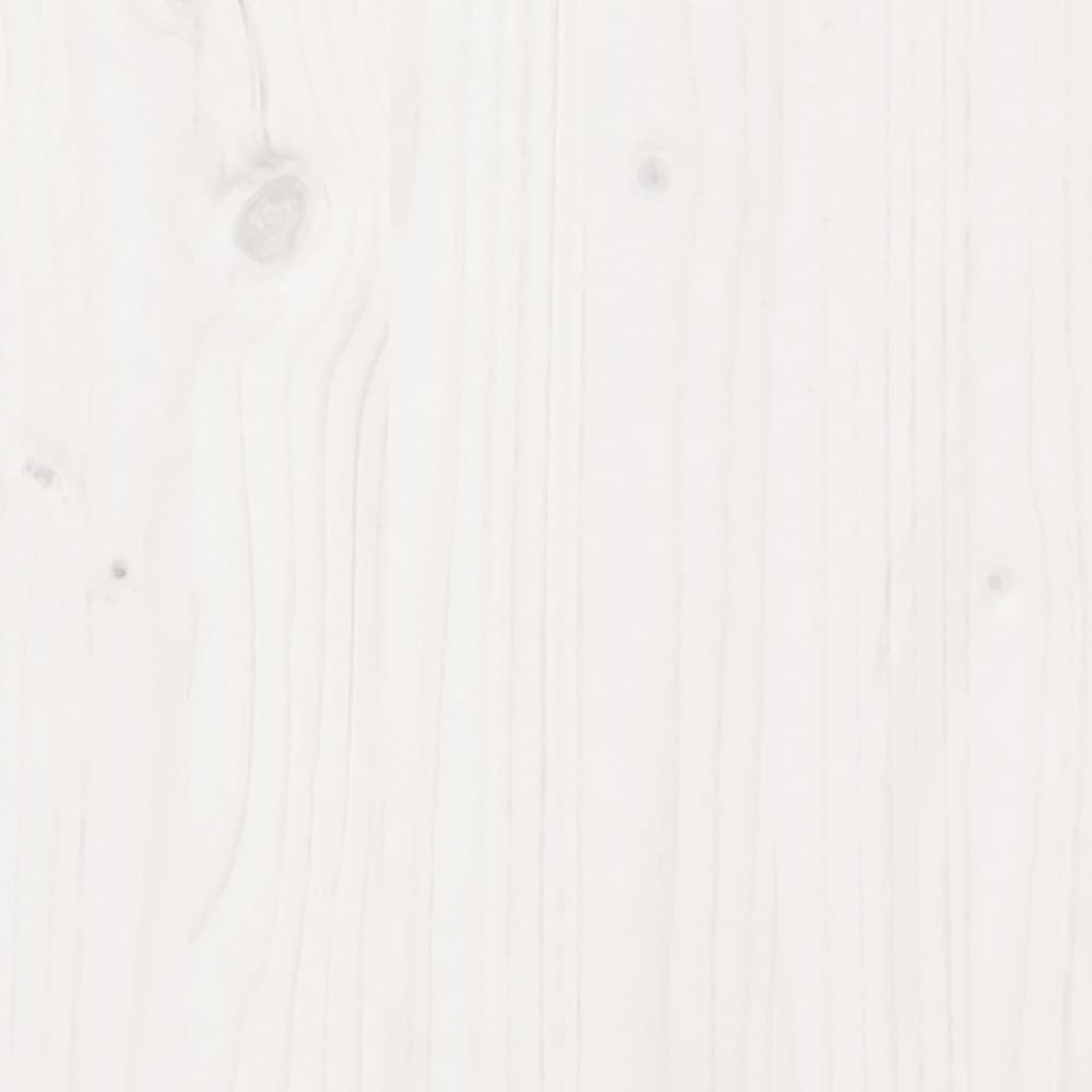 sengeramme uden madras 90x190 cm massivt fyrretræ hvid