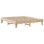 sengeramme uden madras 200x200 cm massivt fyrretræ