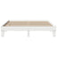 sengeramme uden madras 200x200 cm massivt fyrretræ hvid