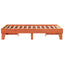 sengeramme uden madras 135x190 cm massivt fyrretræ brun