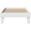 sengeramme uden madras 75x190 cm massivt fyrretræ hvid
