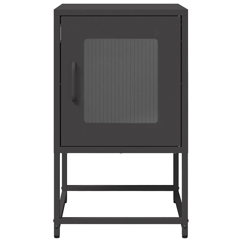 sengebord 36x39x60,5 cm koldvalset stål sort