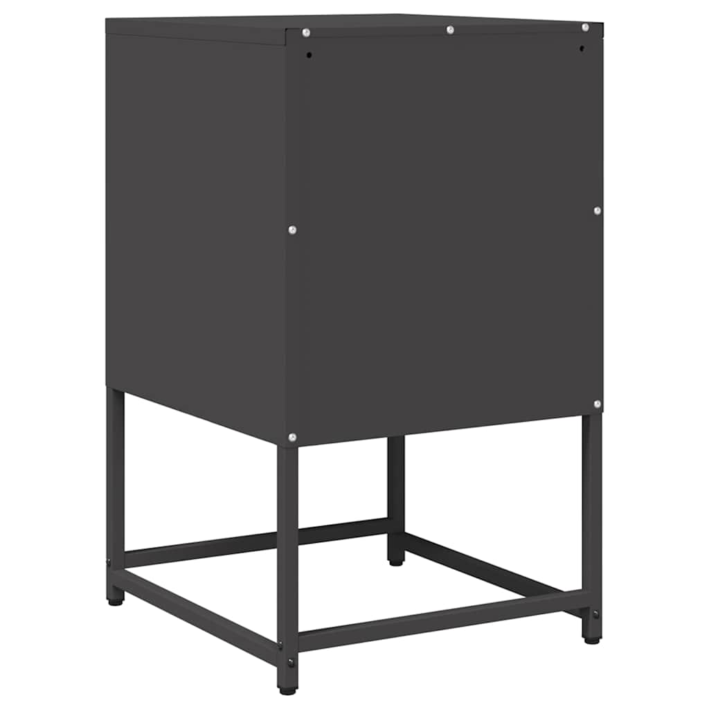 sengebord 36x39x60,5 cm koldvalset stål sort