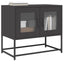tv-bord 68x39x60,5 cm koldvalset stål sort