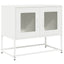 tv-bord 68x39x60,5 cm koldvalset stål hvid