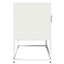 tv-bord 68x39x60,5 cm koldvalset stål hvid