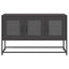 tv-bord 100,5x39x60,5 cm koldvalset stål sort