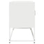tv-bord 100,5x39x60,5 cm koldvalset stål hvid