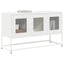 tv-bord 100,5x39x60,5 cm koldvalset stål hvid