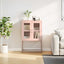 højskab 68x39x107 cm stål lyserød
