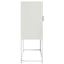 højskab 68x39x107 cm stål hvid