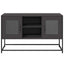 tv-bord 100,5x39x60,5 cm stål sort
