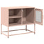 tv-bord 68x39x60,5 cm stål lyserød