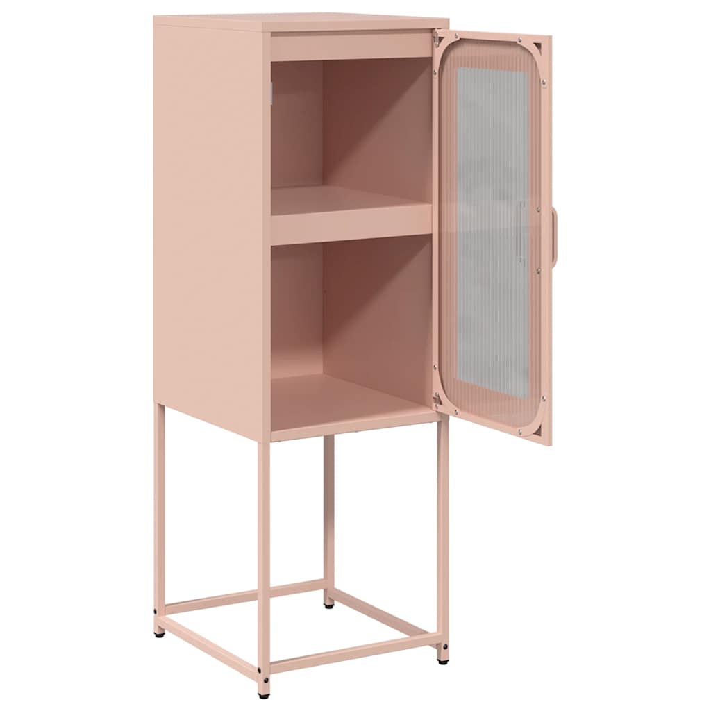 skab 36x39x107 cm koldvalset stål lyserød