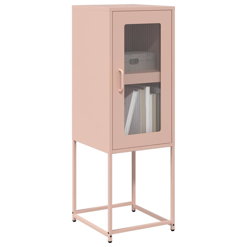 skab 36x39x107 cm koldvalset stål lyserød