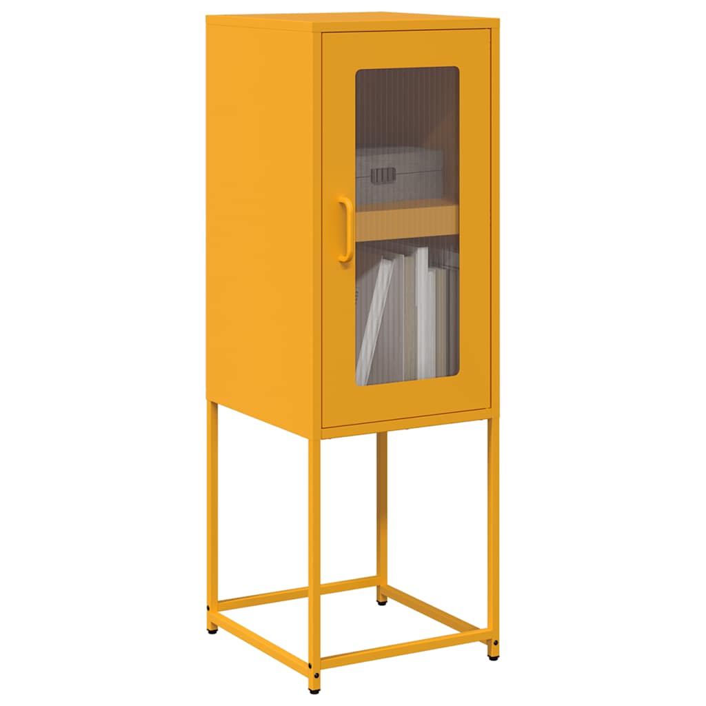 skab 36x39x107 cm koldvalset stål sennepsgul