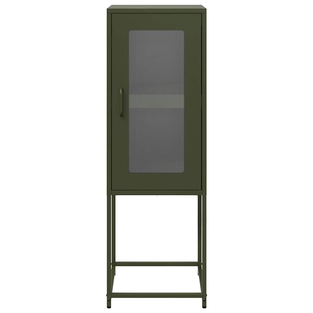 skab 36x39x107 cm koldvalset stål olivengrøn