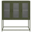 skab 100,5x39x107 cm koldvalset stål olivengrøn
