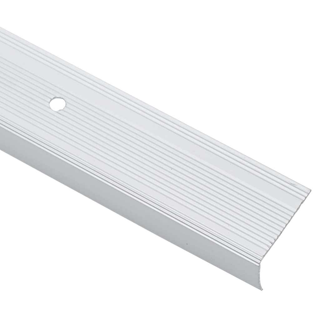 Trinkantprofiler 10 pcs Sølv 67 x 3 x 2 cm Aluminium