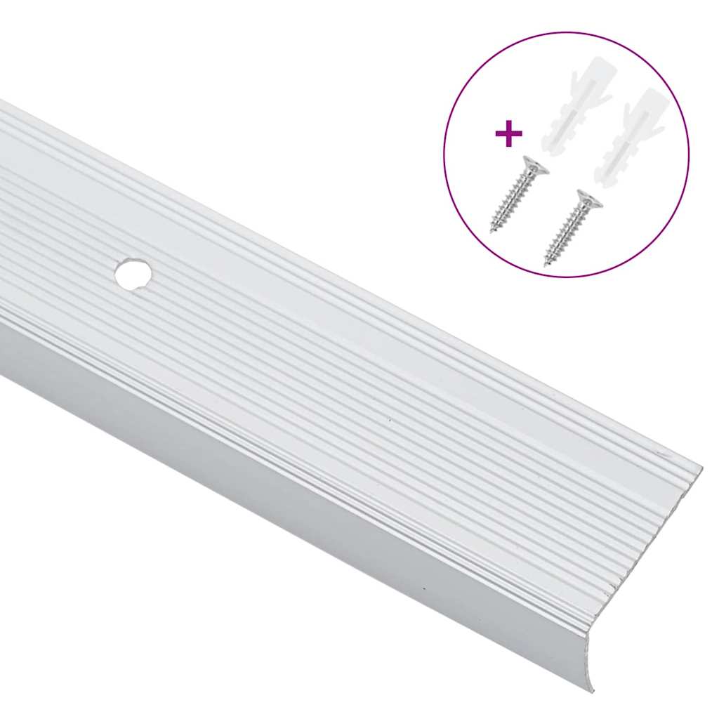 Trinkantprofiler 30 pcs Sølv 67 x 3 x 2 cm Aluminium