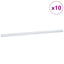 Trinkantprofiler 10 pcs Sølv 67 x 3.5 x 3 cm Aluminium