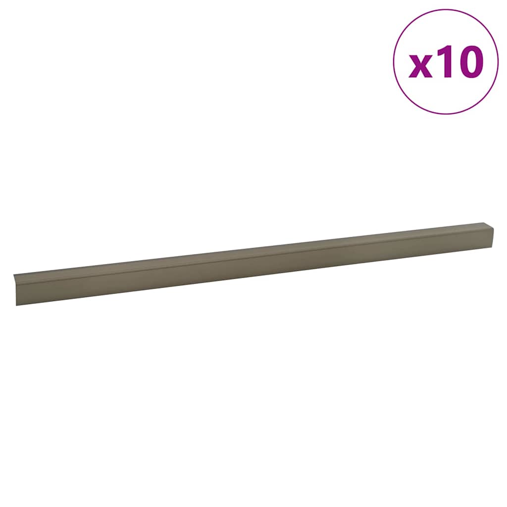 Trinkantprofiler 10 pcs champagnefarvet 67 x 3.5 x 3 cm