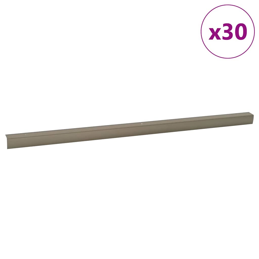 Trinkantprofiler 30 pcs champagnefarvet 67 x 3.5 x 3 cm
